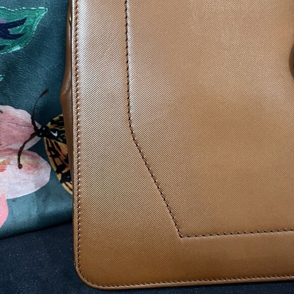 BURBERRY PORTFOLIO CASE W GOLD HARDWARE Doctor Bag DK88 - Leather - Brown - Picture 7 of 16